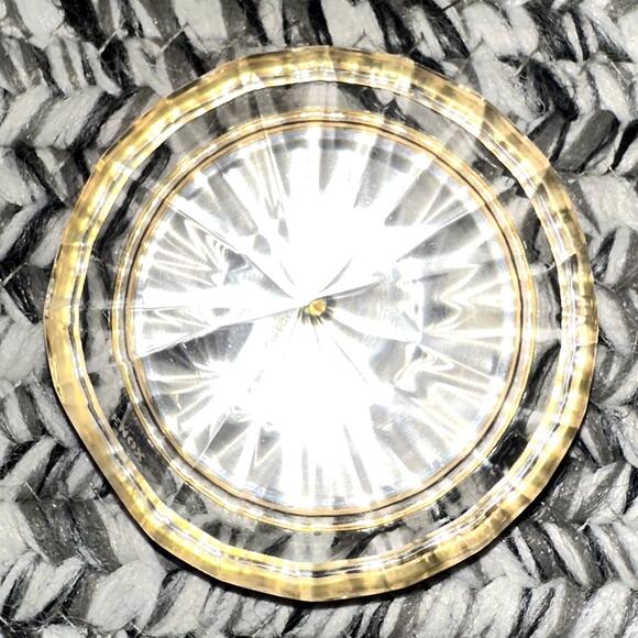 Vintage Lenox Jeweled Ice Table Clock Diamond Shaped - Picture 3 of 5